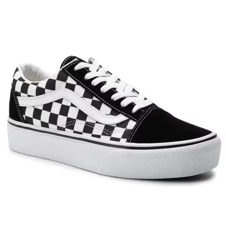 Old Skool Platform Checkerboard – noir/blanc - VANS