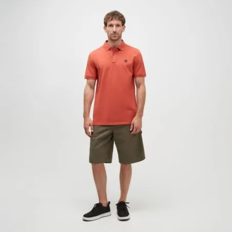 Polo Homme TIMBERLAND MILLERS RIVER PIQUE SHORT SLEEVE POLO HOT SAUCE TB0A26N4EG61 - TIMBERLAND