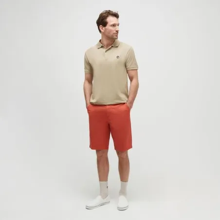 Polo Homme TIMBERLAND  MERRYMEETING RIVER SHORT SLEEVE STRETCH POLO LEMON PEPPER TB0A2DJEDH41 - TIMBERLAND