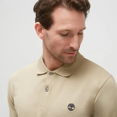 Polo Homme TIMBERLAND  MERRYMEETING RIVER SHORT SLEEVE STRETCH POLO LEMON PEPPER TB0A2DJEDH41 - TIMBERLAND
