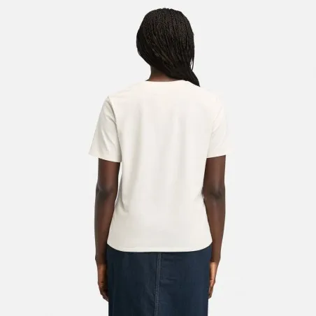 T-shirt Femme TIMBERLAND DUNSTAN SHORT SLEEVE TEE VINTAGE WHITE TB0A6ATECM91 - TIMBERLAND