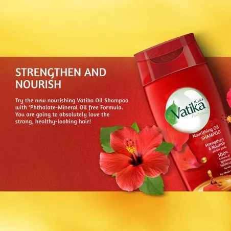 Vatika – Shampooing À L’Huile Nourrissante Hibiscus 200ml - VATIKA