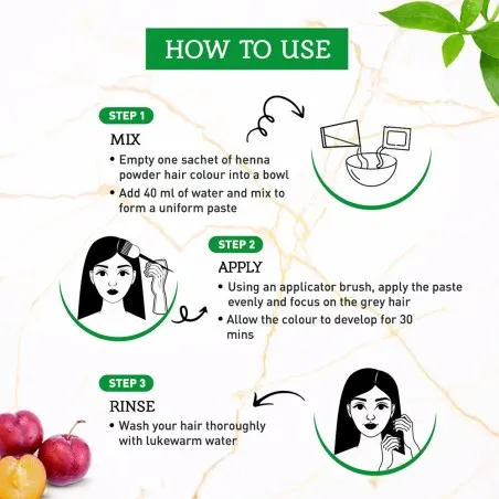 Dabur Amla – Teinture Capillaire Au Henné Vatika Naturals Prune - Dabur Amla
