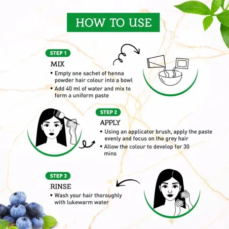 Dabur Amla – Teinture Capillaire Au Henné Vatika Naturals Noir Profond - Dabur Amla