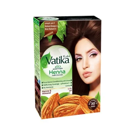 Dabur Amla – Teinture Capillaire Au Henné Vatika Naturals Prune Brun Naturel - Dabur Amla