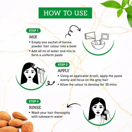 Dabur Amla – Teinture Capillaire Au Henné Vatika Naturals Prune Brun Naturel - Dabur Amla