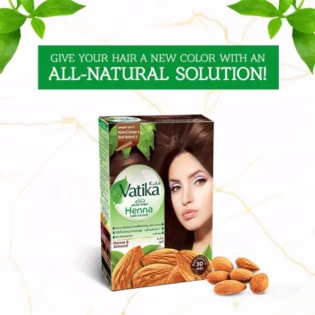 Dabur Amla – Teinture Capillaire Au Henné Vatika Naturals Prune Brun Naturel - Dabur Amla