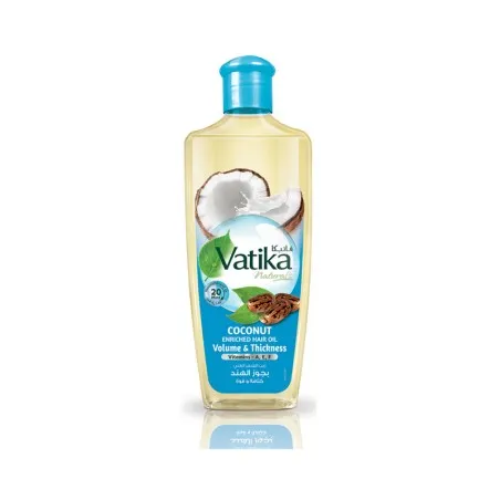 Vatika – Huile Capillaire Enrichie À La Noix De Coco Volume Et Épaisseur 200ml - VATIKA