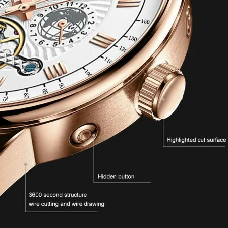 Montre Homme POEDAGAR  1409 MARRON - POEDAGAR