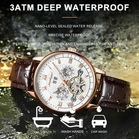Montre Homme POEDAGAR  1409 MARRON - POEDAGAR