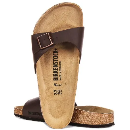 Mules Femmes BIRKENSTOCK Madrid Marron foncé 40411 - BIRKENSTOCK