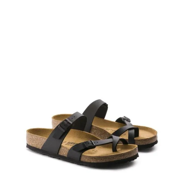 Mules Femmes BIRKENSTOCK Mayari Birko-Flor Sandale Pantoufle Tongs Noir 71791 - BIRKENSTOCK