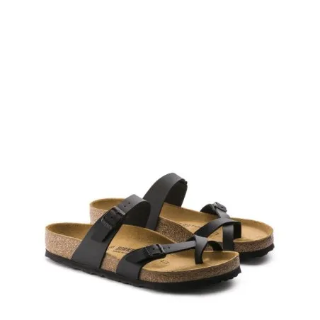 Mules Femmes BIRKENSTOCK Mayari Birko-Flor Sandale Pantoufle Tongs Noir 71791 - BIRKENSTOCK