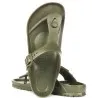 Mules Femmes BIRKENSTOCK Gizeh Eva In Khaki | Regular Fit Beach Rubber Sandals 128221 - BIRKENSTOCK
