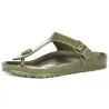 Mules Femmes BIRKENSTOCK Gizeh Eva In Khaki | Regular Fit Beach Rubber Sandals 128221 - BIRKENSTOCK
