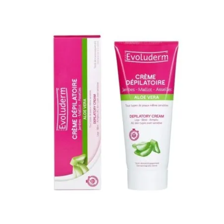 Evoluderm - Crème dépilatoire Aloe Vera - 150 ml - EVOLUDERM