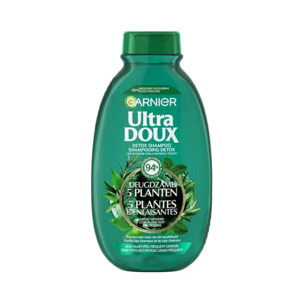 Garnier - Shampooing Detox Thé Vert 5 Plantes 250 ML - Garnier