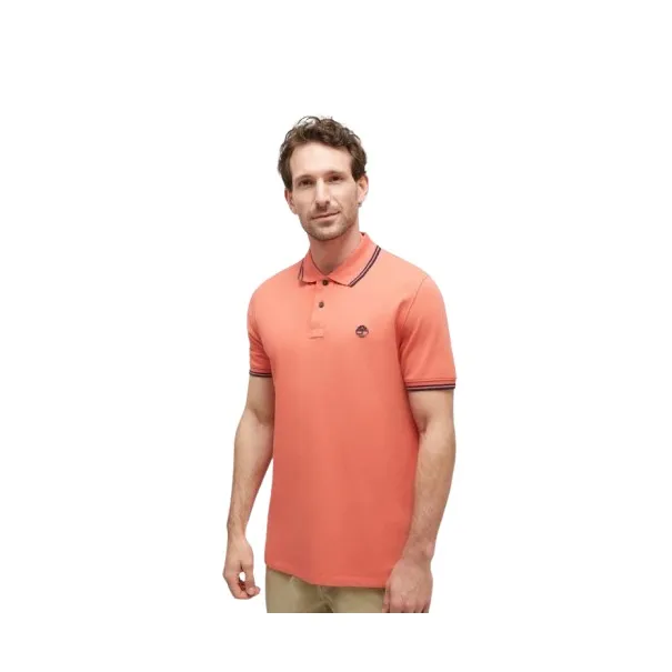 Polo piqué à liserés Millers River – manches courtes - TIMBERLAND