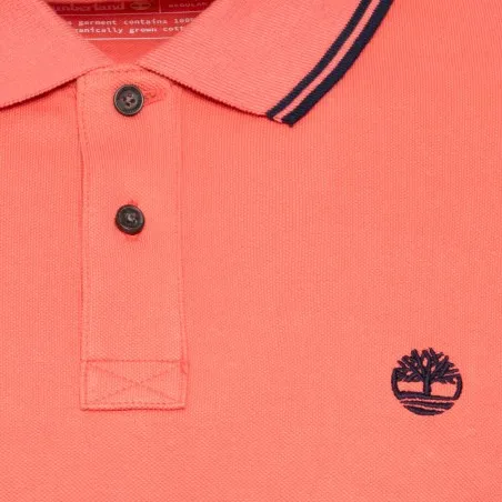 Polo piqué à liserés Millers River – manches courtes - TIMBERLAND