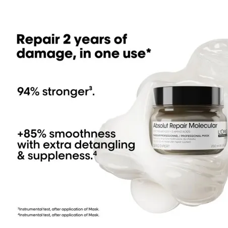 Masque Cheveux L'Oréal  L'OREAL PROFESSIONNEL - ABSOLUT REPAIR MOLECULAR - L'OREAL