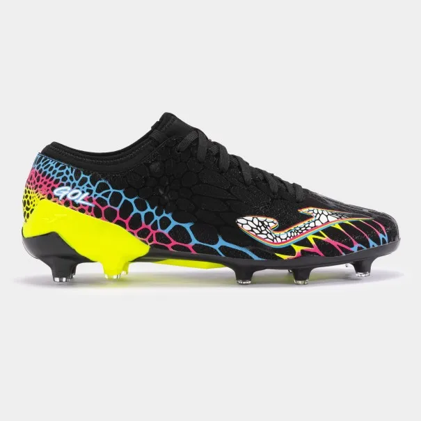 Chaussures de sport Homme GOL 2401 Noir Jaune Fluo FIRM GROUND - JOMA