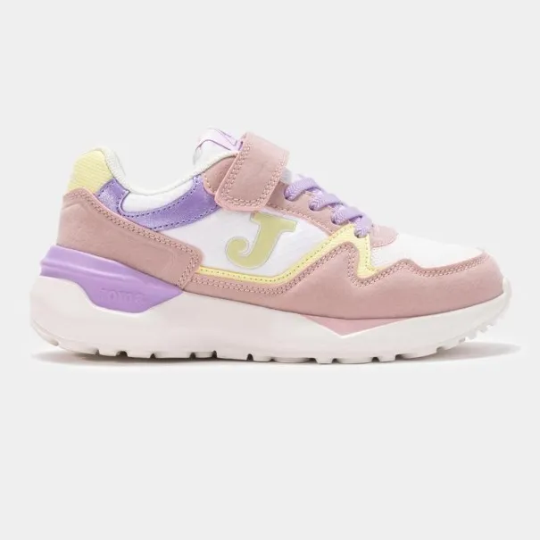 Basket Casual Enfant 3080 2532 Blanc Rose - JOMA