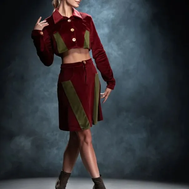 Ensembles Tresors de mimi  SET CYRA BORDEAUX - Tresors de mimi