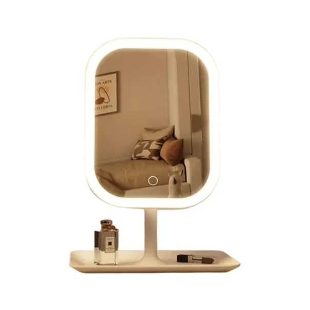 Nest – Miroir de Maquillage LED Blanc Rechargeable 3 Modes d’Éclairages - NEST