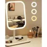 Nest – Miroir de Maquillage LED Blanc Rechargeable 3 Modes d’Éclairages - NEST