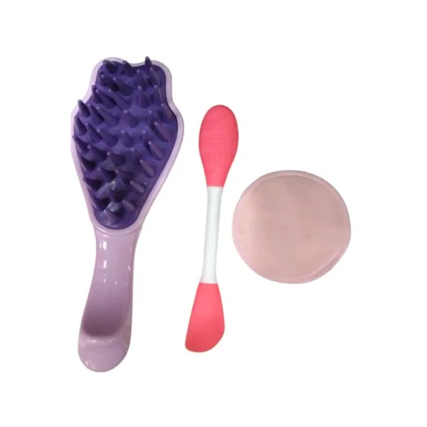 Nest – Pack De Beauté 3 en 1 Brosse Massante et Applicateur et Éponge Démaquillante - NEST