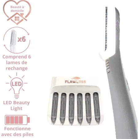 Nest – Flawless Dermaplane Glo Appareil De Dermaplaning Pour Visage - NEST