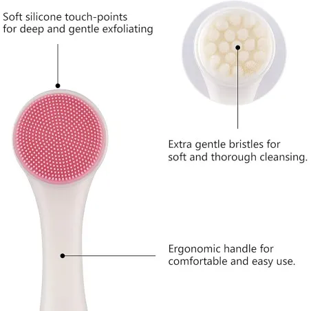 Nest – Brosse Visage en Silicone Nettoyante et Exfoliante 2 en 1 - NEST