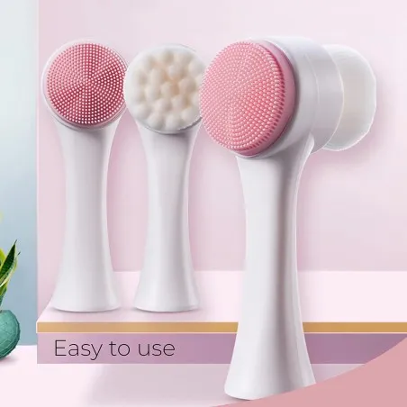 Nest – Brosse Visage en Silicone Nettoyante et Exfoliante 2 en 1 - NEST