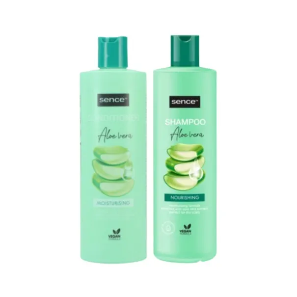 SENCE – Pack Capillaire Shampooing & Après shampooing À L’Aloe Vera 2 x 400 ml - SENCE