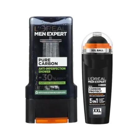 L’Oreal – Pack Pure Carbon Men Expert Gel Douche & Déodorant Stick 300Ml - L'OREAL