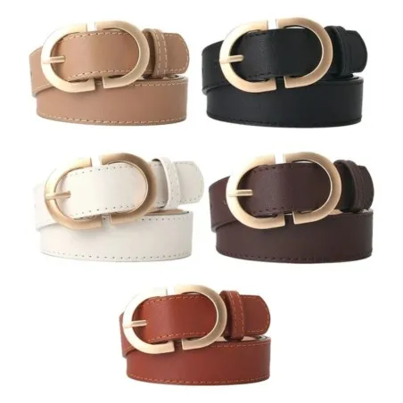 Ceinture En Cuir Femme ALBERTO RICCI  BOUCLES CIRCULAIRES - ALBERTO RICCI