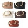 Ceinture En Cuir Femme ALBERTO RICCI  BOUCLES CIRCULAIRES - ALBERTO RICCI