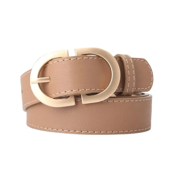Ceinture En Cuir Femme ALBERTO RICCI  BOUCLES CIRCULAIRES - ALBERTO RICCI