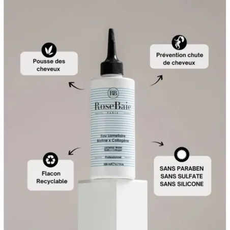EAU LAMELLAIRE BIOTINE X COLLAGENE 200ML - ROSE BAIE