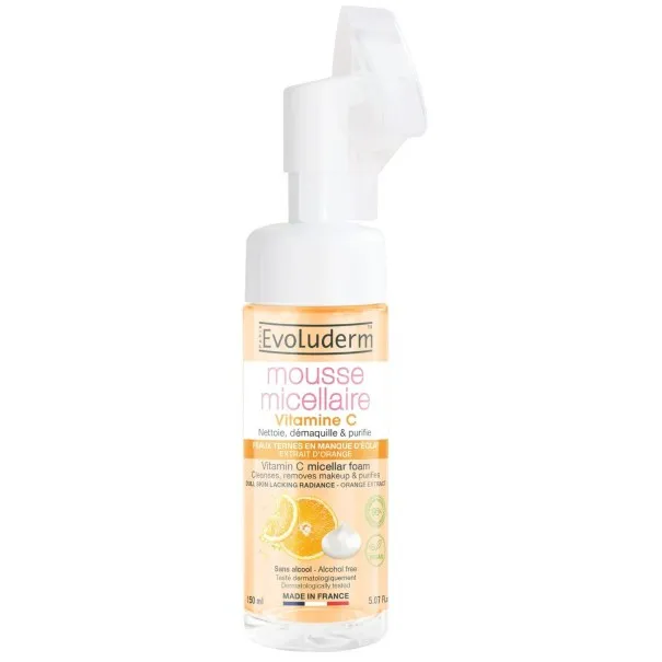 Evoluderm – Mousse Micellaire Nettoyante Vitamine C - EVOLUDERM