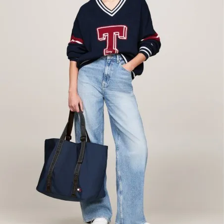TOMMY JEANS – Sac fourre-tout essentiel avec inscription – Marine - TOMMY JEANS