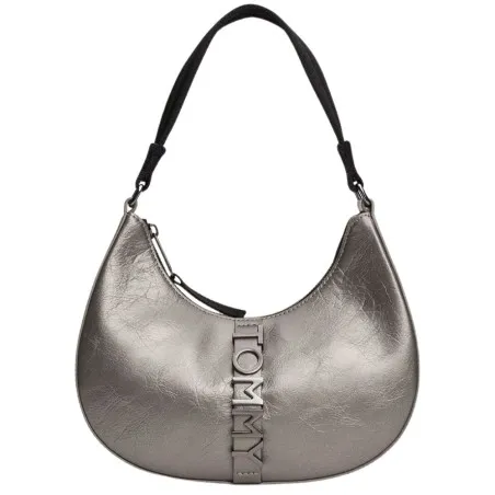 Tommy Jeans – City Metallic Shoulder Bag -Gris - TOMMY JEANS