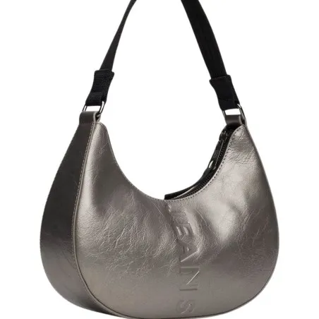 Tommy Jeans – City Metallic Shoulder Bag -Gris - TOMMY JEANS