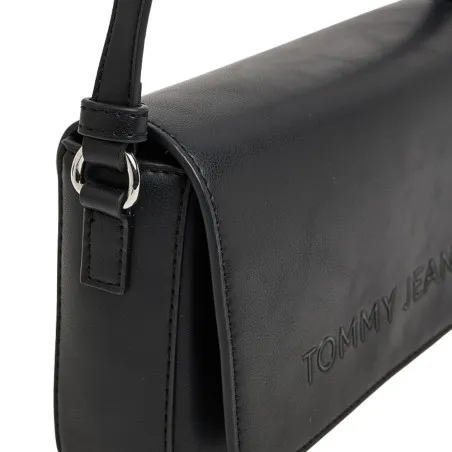 Tommy Jeans – Essential Logo Flap Crossover Bag – Noir - TOMMY JEANS