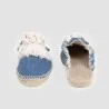 Babouche espadrilles femme en jeans et macramé - KONTAKT