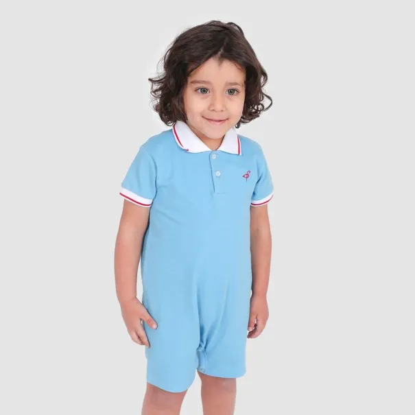 Barboteuse Polo bébé manches courtes - KONTAKT