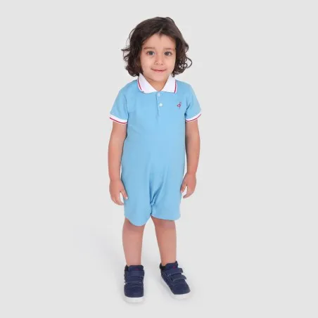 Barboteuse Polo bébé manches courtes - KONTAKT