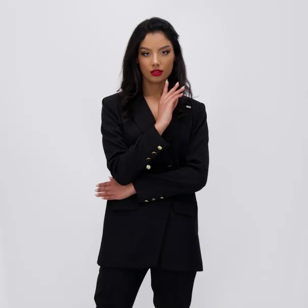 Blazer asymetrique femme manches longues - KONTAKT