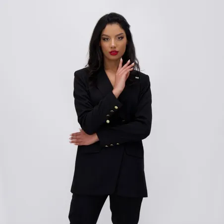 Blazer asymetrique femme manches longues - KONTAKT
