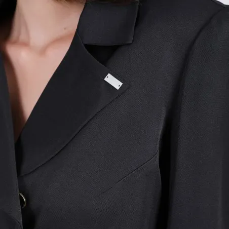 Blazer crop femme en chaine et trame - KONTAKT